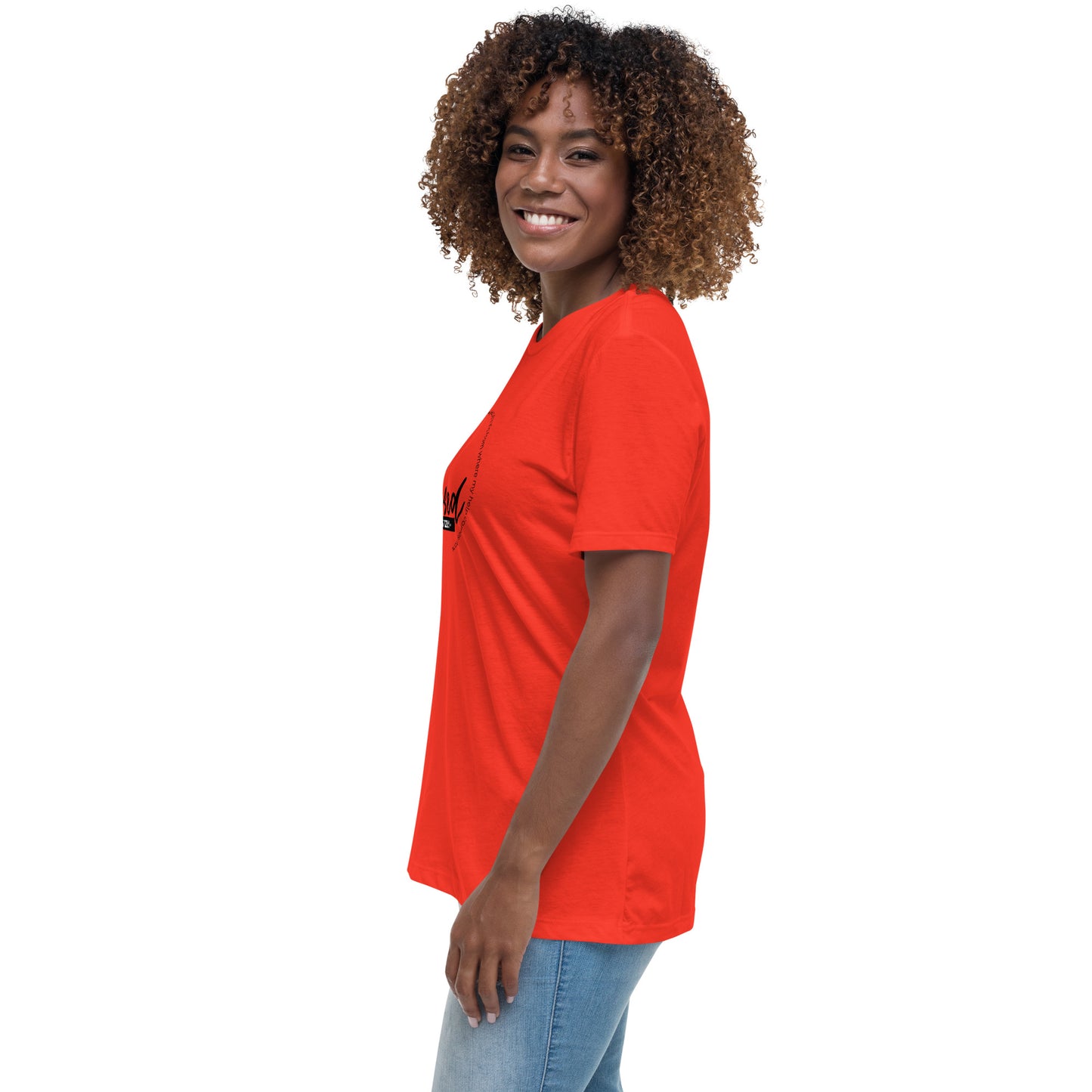 Stay Focused Psalms 121:1: Women's Relaxed T-Shirt